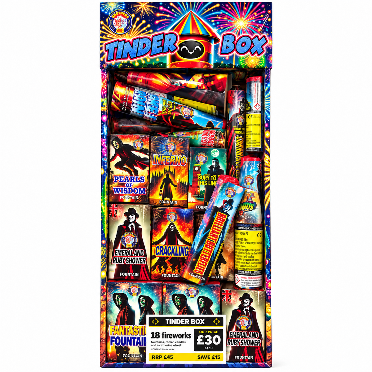 Brothers Pyrotechnics - Tinder Box Selection Box